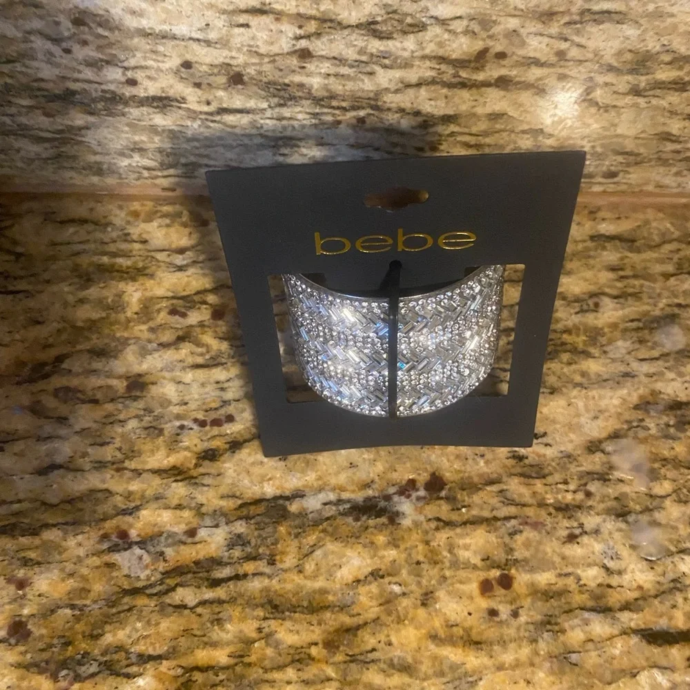 NEW Bebe sparkly silver bracelet